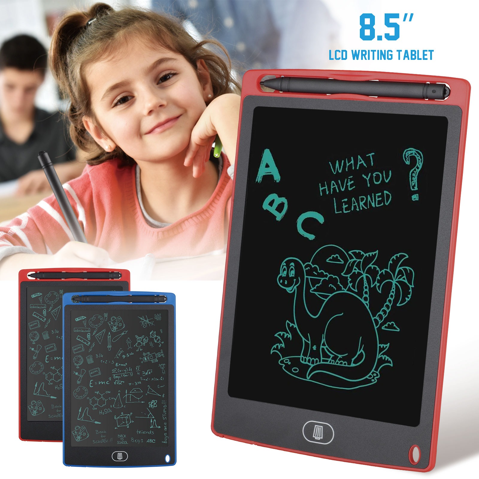 8.5 Inch đ Lcd Writing Tablet For Kids â Digital Drawing Pad â Erasable Writing Board â Writing Pad (random Color)