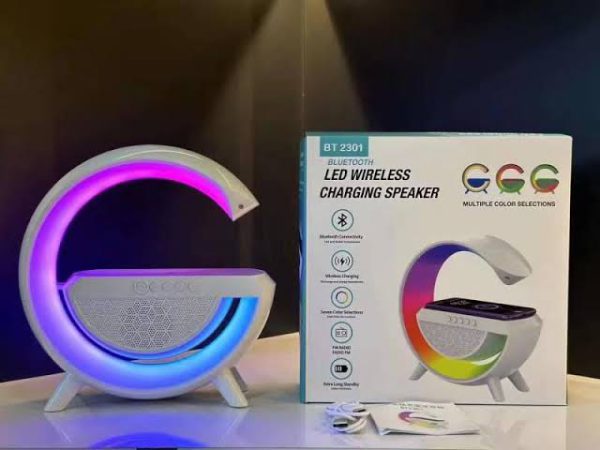 G Shaped Rgb Light Table Lamp With Wireless Charger Bt2301 - Image 2