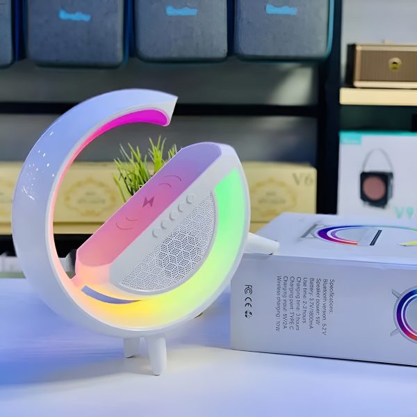 G Shaped Rgb Light Table Lamp With Wireless Charger Bt2301 - Image 8