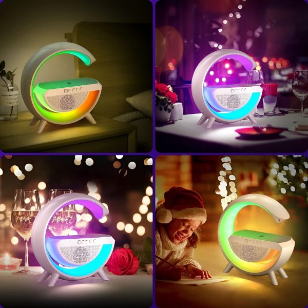 G Shaped Rgb Light Table Lamp With Wireless Charger Bt2301 - Image 5